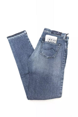 Blue Cotton Women Jeans Jacob Cohen