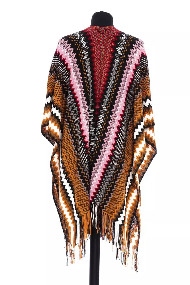 Multicolor Wool Women Poncho Missoni
