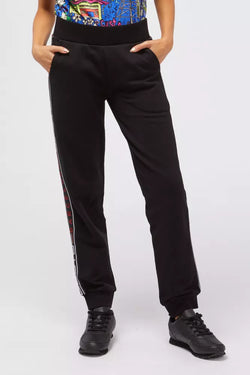 Black Cotton Women Sweatpant Custo Barcelona