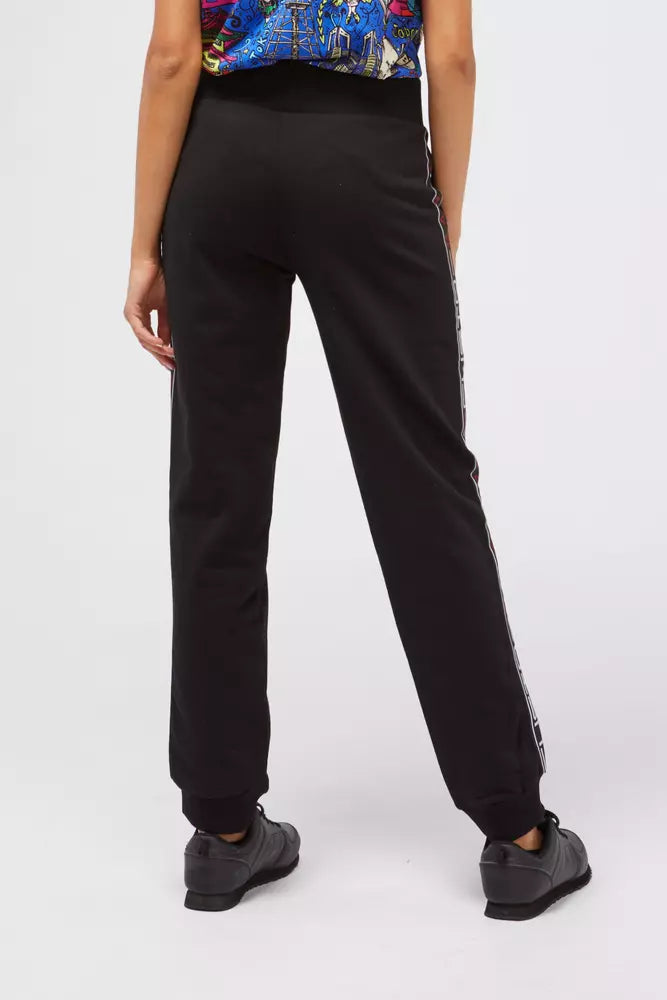 Black Cotton Women Sweatpant Custo Barcelona