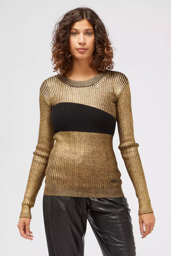 Gold Wool Women Sweater Custo Barcelona