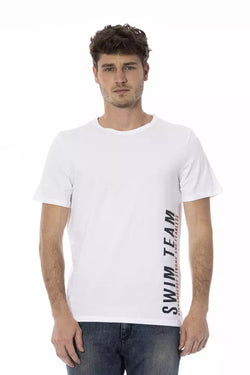 White Cotton Men T-Shirt Bikkembergs