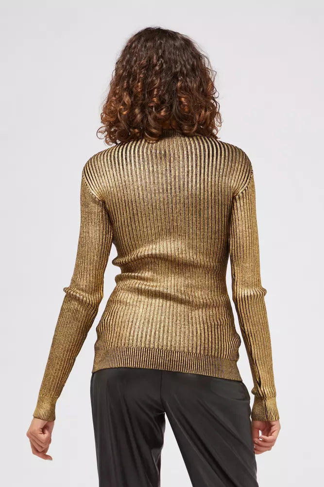 Gold Wool Women Sweater Custo Barcelona