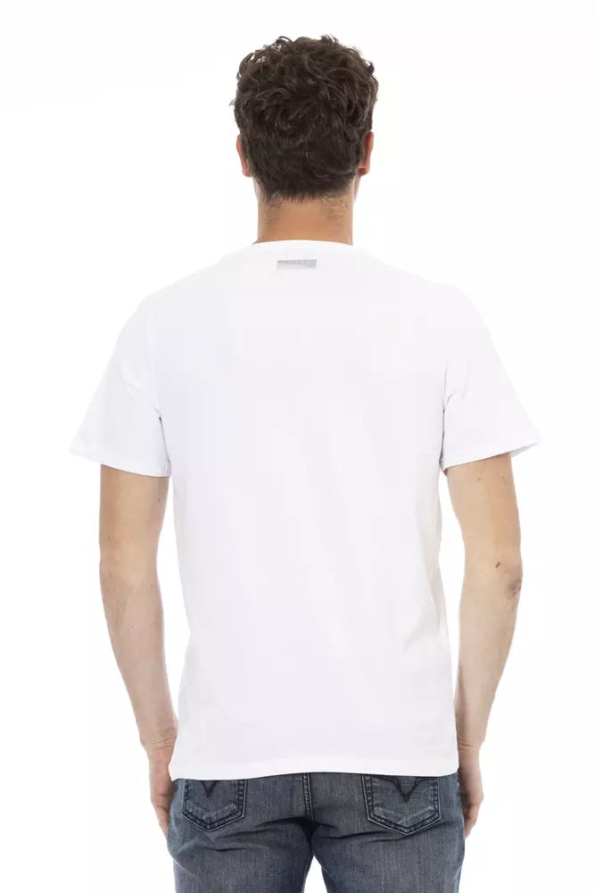White Cotton Men T-Shirt Bikkembergs