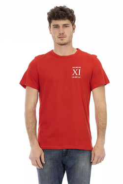 Red Cotton Men T-Shirt Bikkembergs