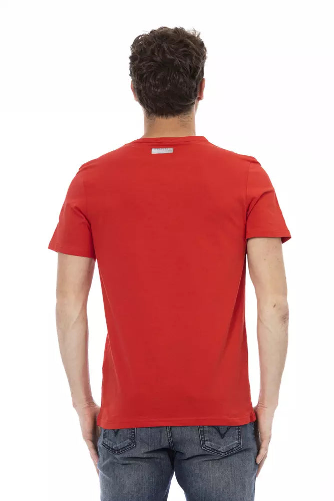 Red Cotton Men's T-Shirt Bikkembergs