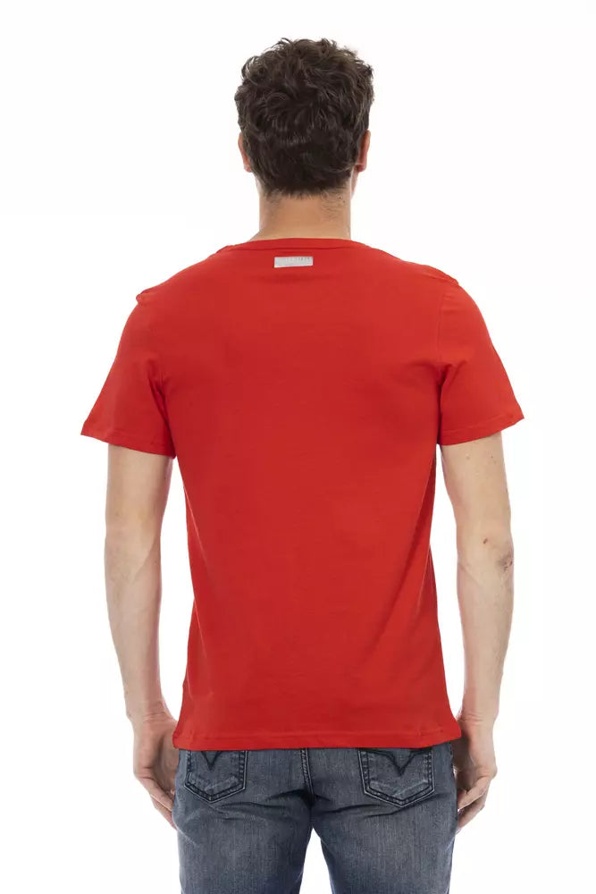 Red Cotton Men T-Shirt Bikkembergs