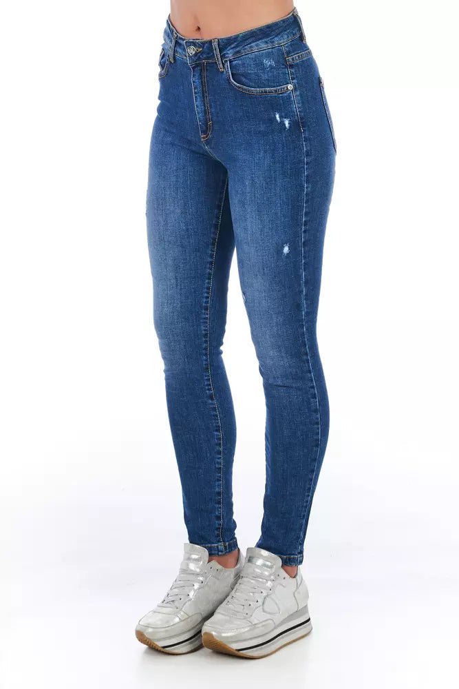 Blue Denim Women Jeans Frankie Morello