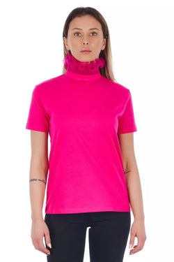 Pink Cotton Women T-Shirt Frankie Morello