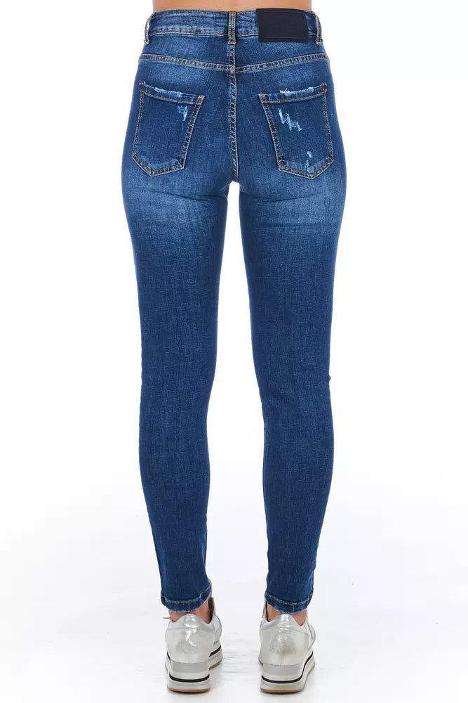 Blue Denim Women Jeans Frankie Morello