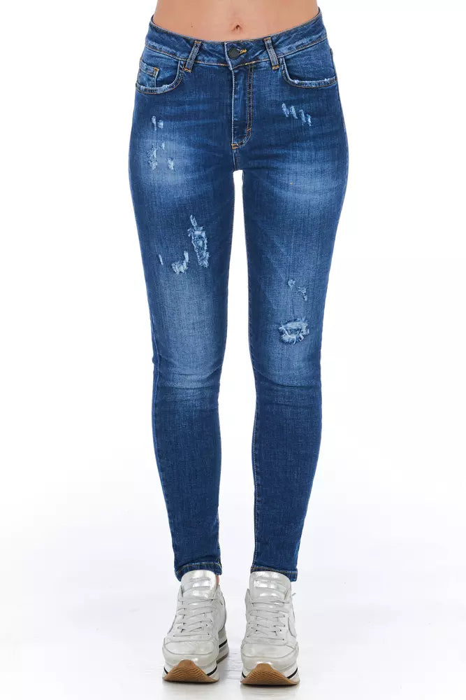 Blue Denim Women Jeans Frankie Morello