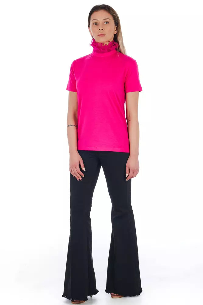 Pink Cotton Women T-Shirt Frankie Morello