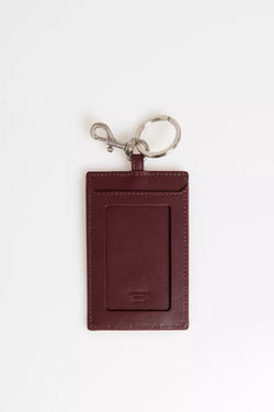 Brown Leather Men Keychain Trussardi