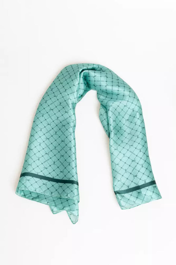 Light Blue Silk Women Scarf Trussardi