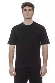 Black Cotton Men T-Shirt Tond