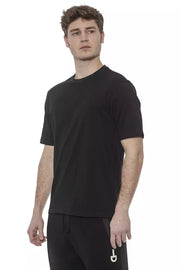 Black Cotton Men T-Shirt Tond