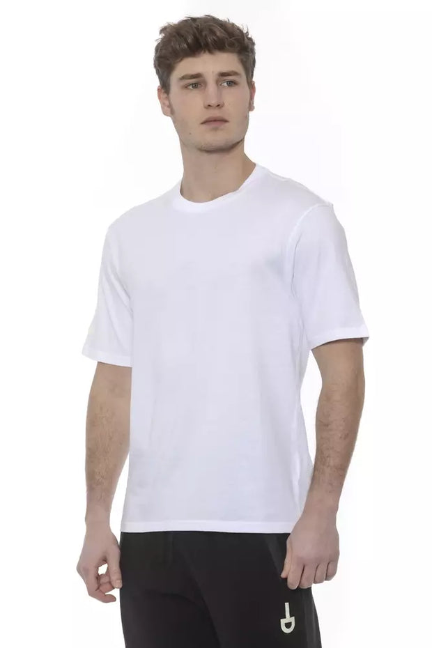 White Cotton Men T-Shirt Tond