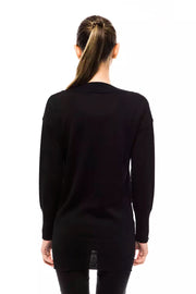 Black Wool Women Sweater Montana Blu