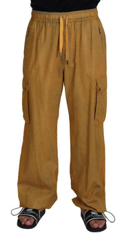 Elegant Italian Linen Trousers Dolce & Gabbana