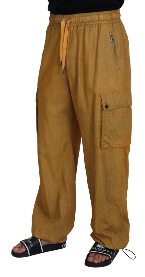 Elegant Italian Linen Trousers Dolce & Gabbana