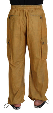 Elegant Italian Linen Trousers Dolce & Gabbana