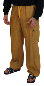 Elegant Italian Linen Trousers Dolce & Gabbana