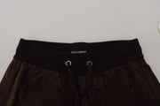 Stunning Authentic Jogger Pants in Brown Dolce & Gabbana