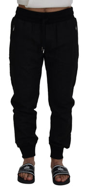 Elegant Black Jogger Pants for the Modern Man Dolce & Gabbana