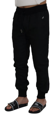 Elegant Black Jogger Pants for the Modern Man Dolce & Gabbana