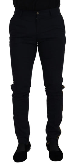 Elegant Black Wool-Blend Trousers Dolce & Gabbana