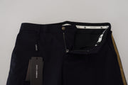 Elegant Black Wool-Blend Trousers Dolce & Gabbana