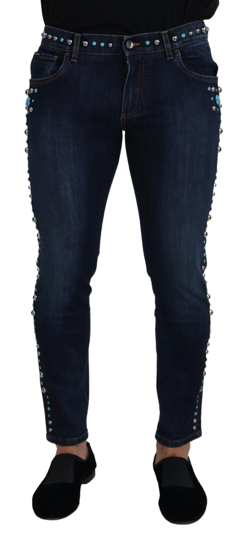 Studded Opulence Denim Jeans Dolce & Gabbana