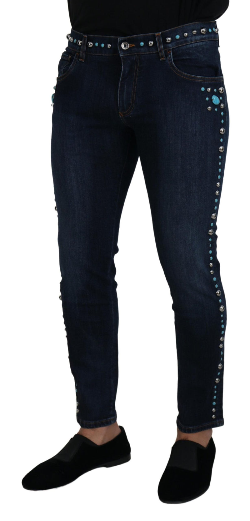 Studded Opulence Denim Jeans Dolce & Gabbana