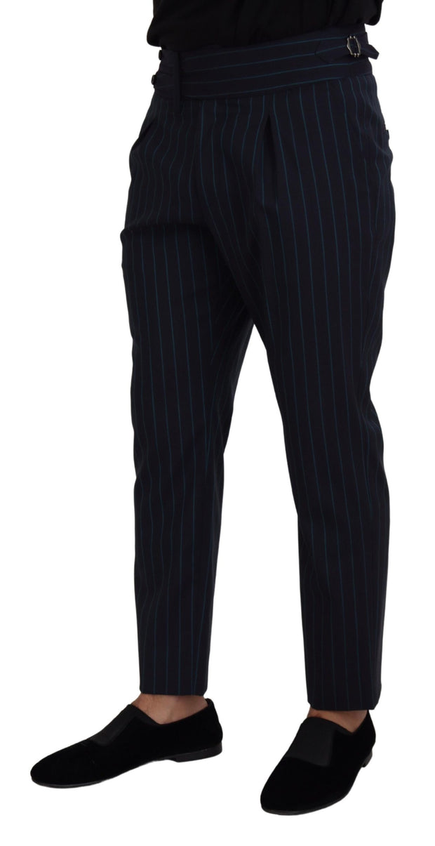 Elegant Stripe Virgin Wool Trousers Dolce & Gabbana