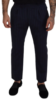 Elegant Stripe Virgin Wool Trousers Dolce & Gabbana