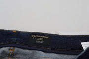 Elegant Blue Washed Denim Pants Dolce & Gabbana