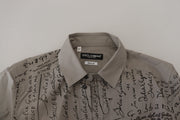 Elegant Slim Fit Cotton Dress Shirt Dolce & Gabbana