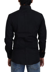 Chic Black Cotton Dress Shirt Dolce & Gabbana