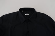 Chic Black Cotton Dress Shirt Dolce & Gabbana