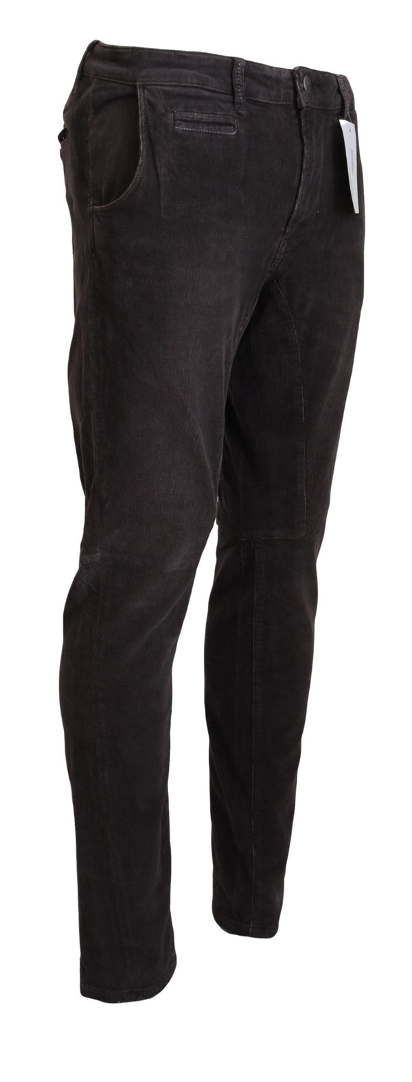 Elegant Corduroy Brown Pants Acht