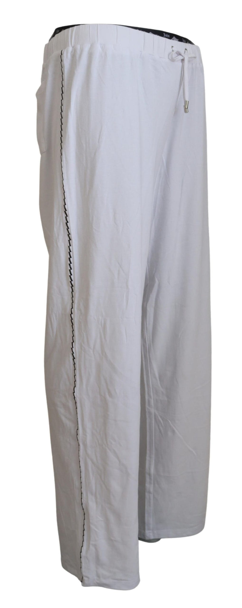 Elegant Wide Leg Cotton Pants John Galliano