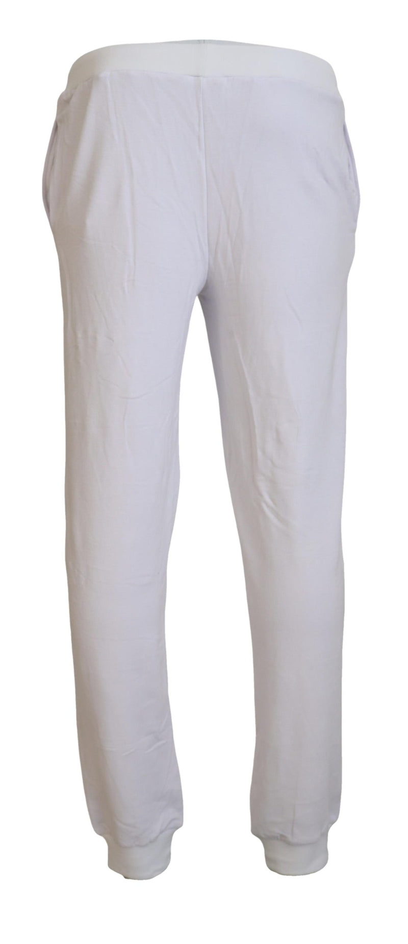 Chic White Jogger Pants - Casual Elegance John Galliano