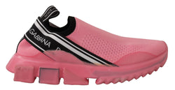 Chic Pink Sorrento Slip-On Sneakers Dolce & Gabbana