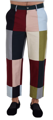 Stunning Multicolor Patchwork Pants Dolce & Gabbana