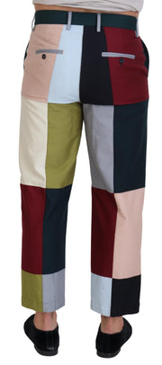 Stunning Multicolor Patchwork Pants Dolce & Gabbana