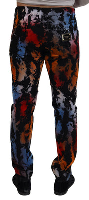 Multicolor Skinny Denim Extravaganza Dolce & Gabbana