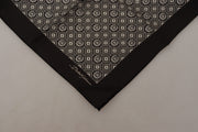 Elegant Black Silk Men's Scarf Wrap Dolce & Gabbana