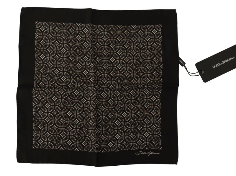 Elegant Square Silk Men's Scarf Dolce & Gabbana