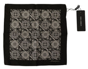 Elegant Silk Men's Square Scarf Dolce & Gabbana