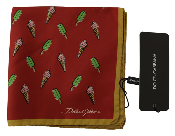 Elegant Multicolor Silk Men's Square Scarf Dolce & Gabbana